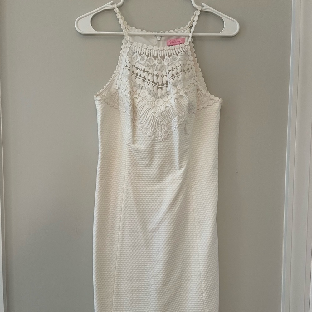 Lilly Pulitzer white lace dress, size 4
